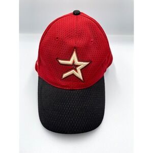 Vintage Blue Wave Houston Astros Mesh Baseball Cap Mens One Size Red Black Logo